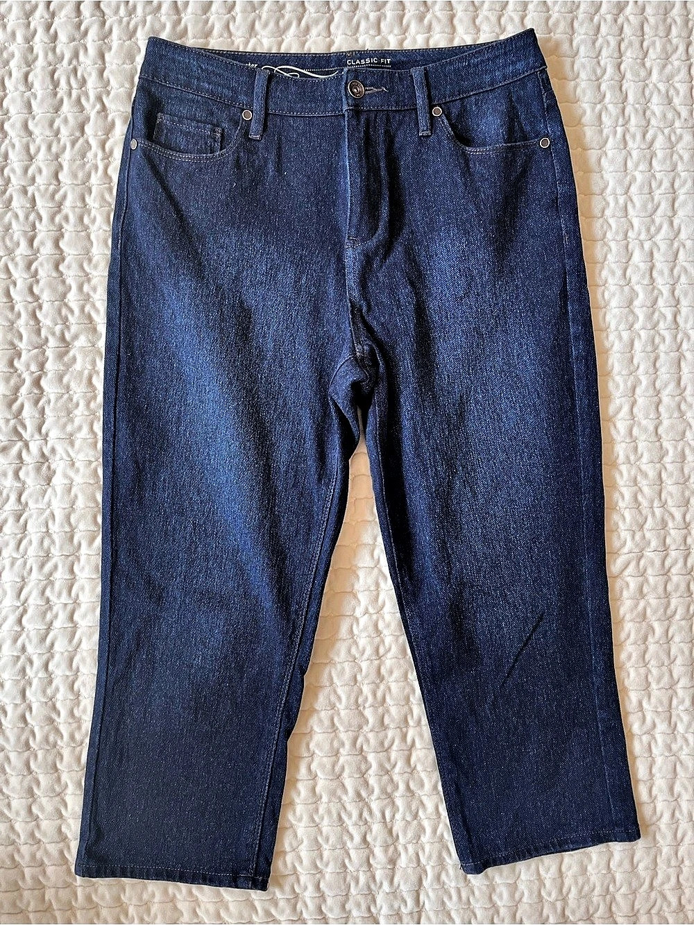 Coldwater Creek Classic Fit Cropped Leg Jeans Blue Size 8